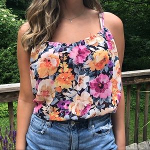 Bright Floral Tank Top